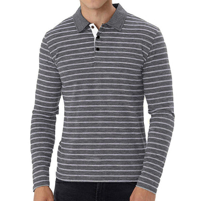 Herren Polohemd Streifenmuster Modern Berlin Style - BerlinGlamour