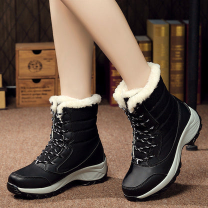 Warme Schneestiefel Damen Gefüttert Winterstiefel Heidi Style
