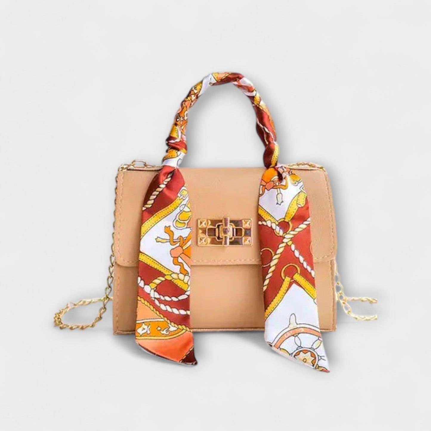 Elegante Damenhandtasche mit Ketten Schulterriemen