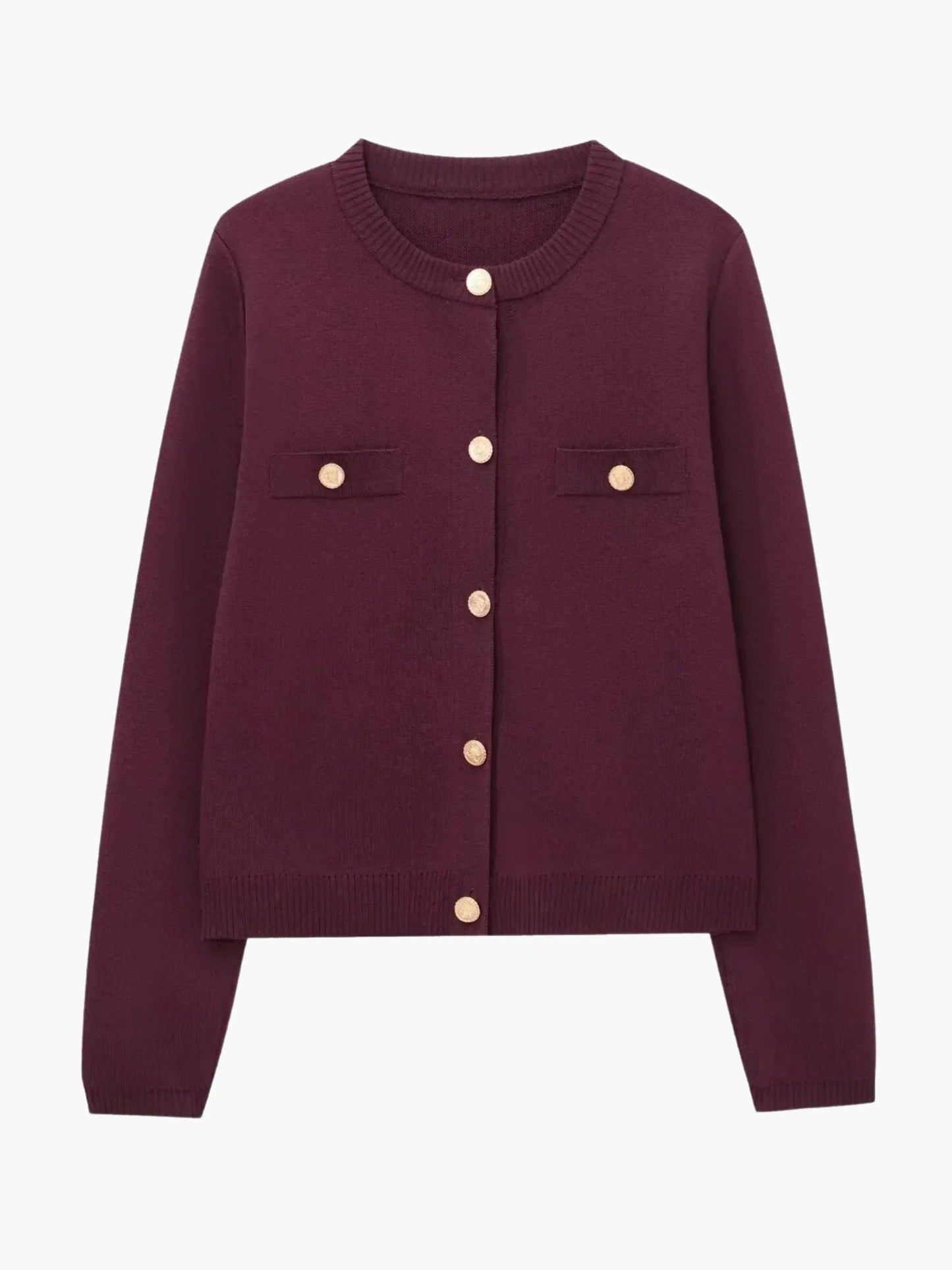 Strickjacke Damen Knopfleiste Modern - BerlinGlamour