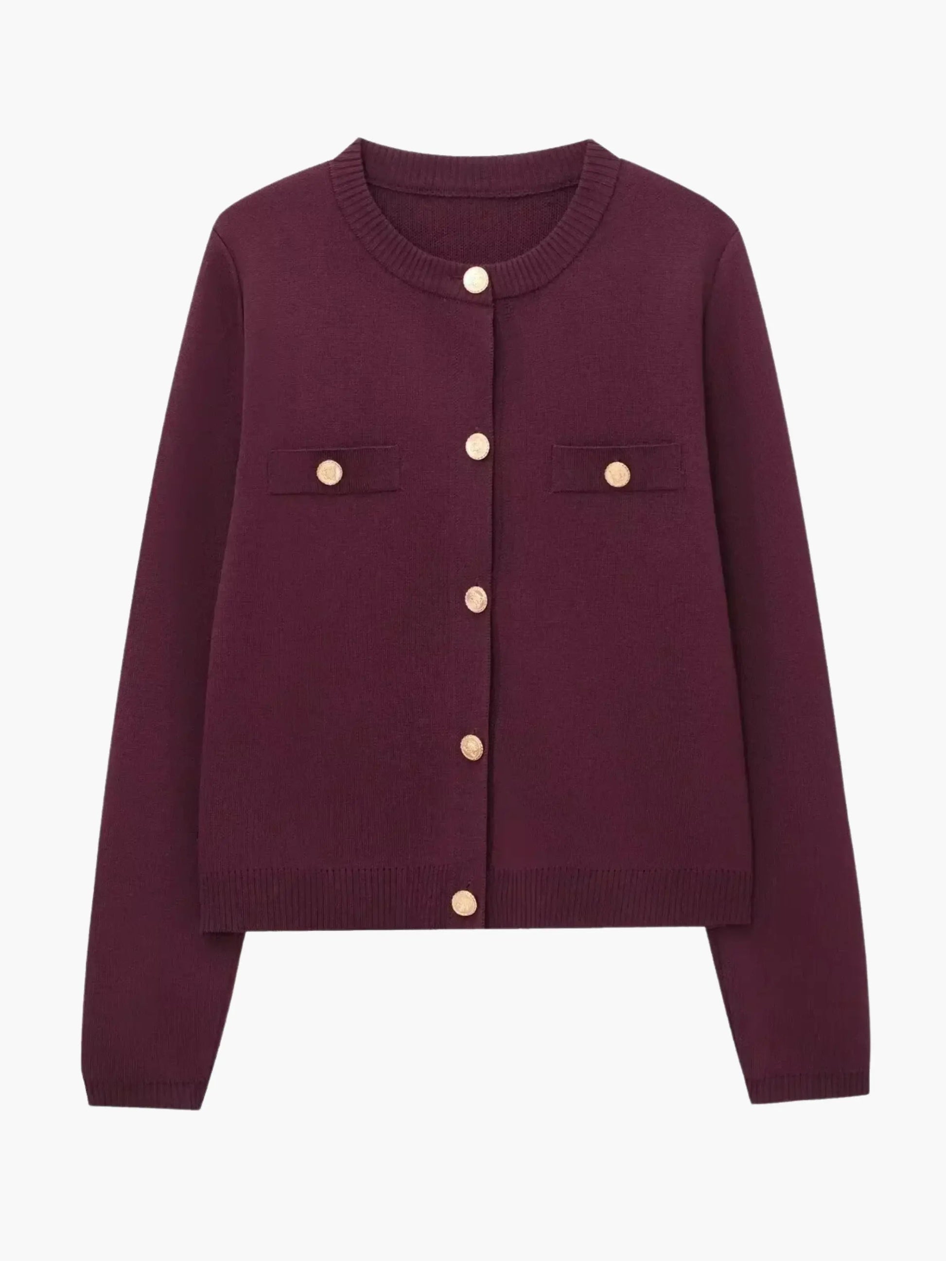 Strickjacke Damen Knopfleiste Modern - BerlinGlamour