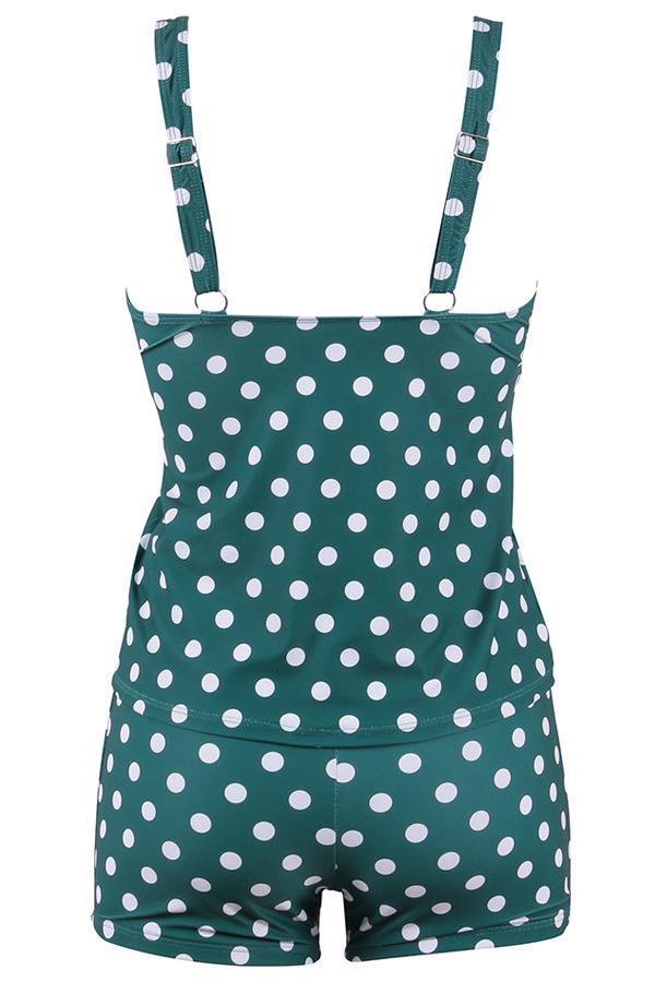 Tankini Set Polkadot Damen Badeanzug