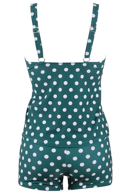 Tankini Set Polkadot Damen Badeanzug