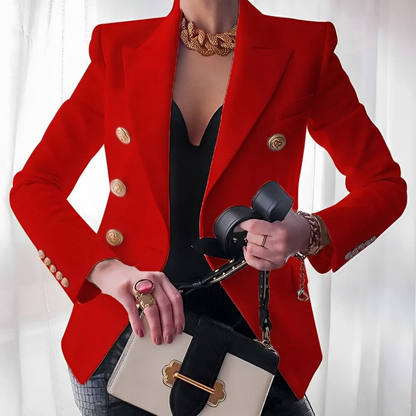 Eleganter Blazer Doppeltüte Modern Damen