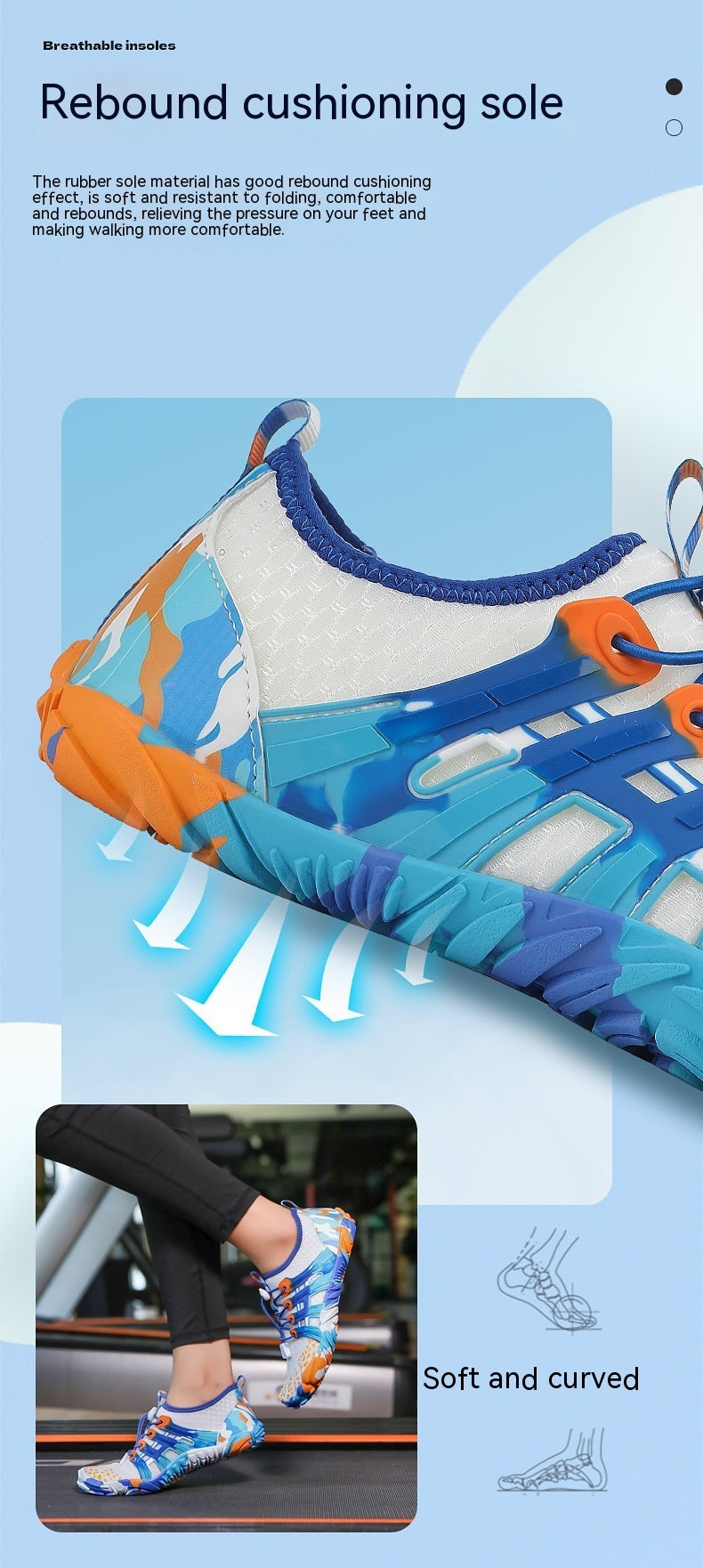 Damen Wasserschuhe Barfußschuhe Bequem Sommer