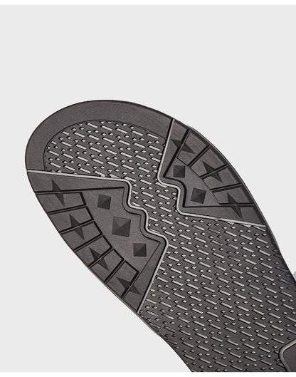 Herren Sandalen Leder Outdoor Bequem Schwarz
