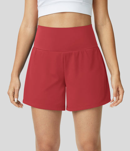 Yoga-Shorts 2-in-1 Multifunktionshose mit Taschen