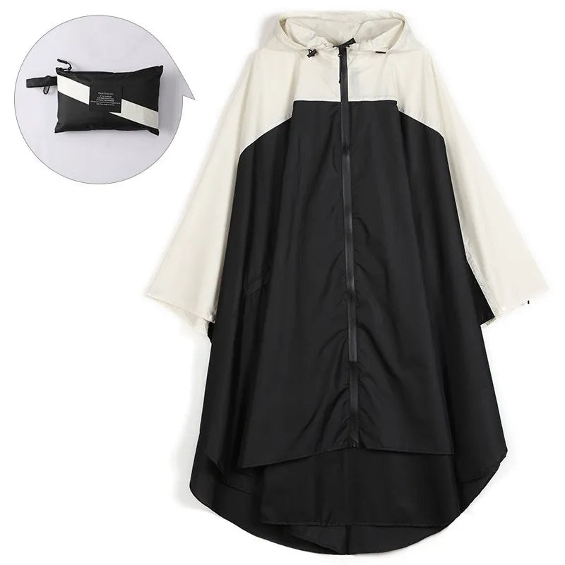 Wasserdichte Poncho Unisex Kapuze Regenponcho Reise - BerlinGlamour