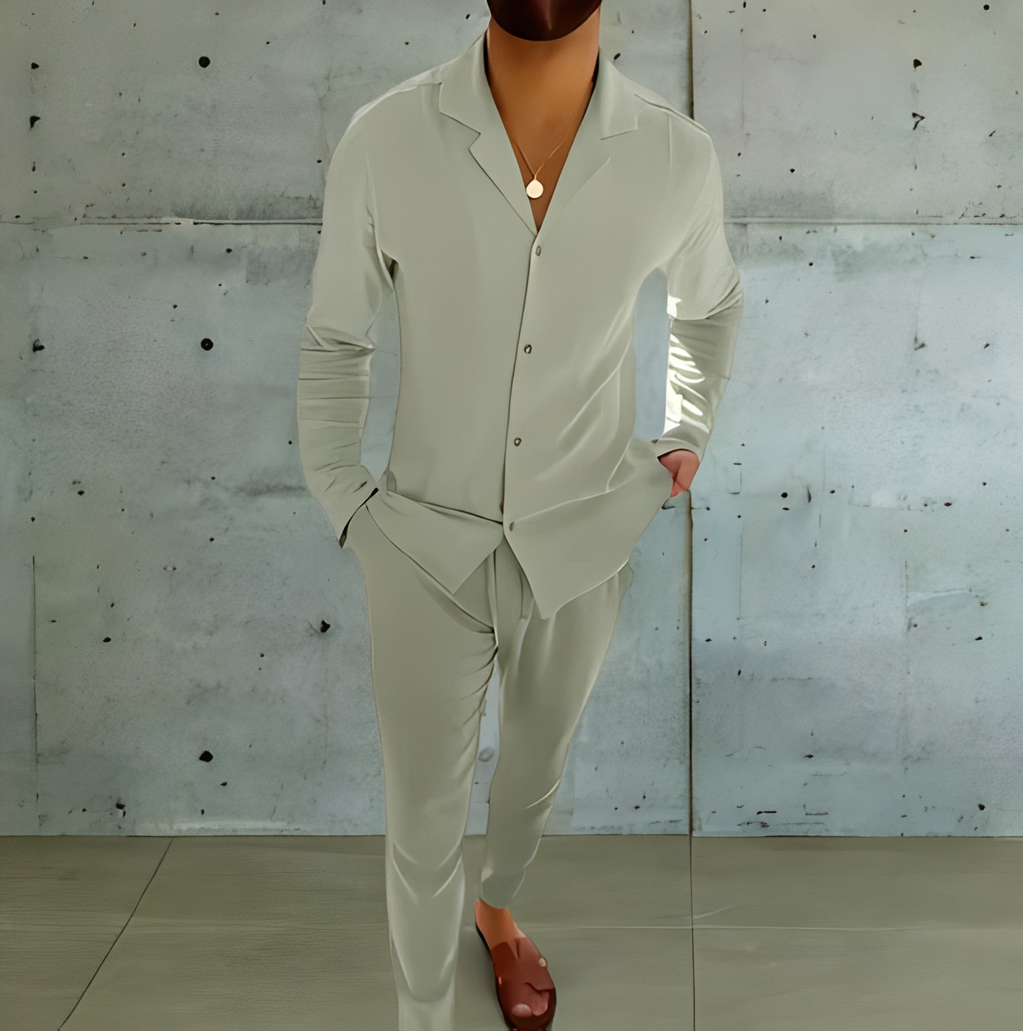Männer Sommeranzug Modern Slim Fit
