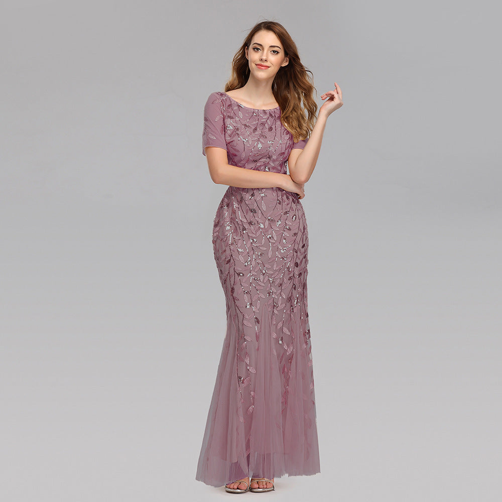 BerlinGlamour Spitzen-Abendkleid
