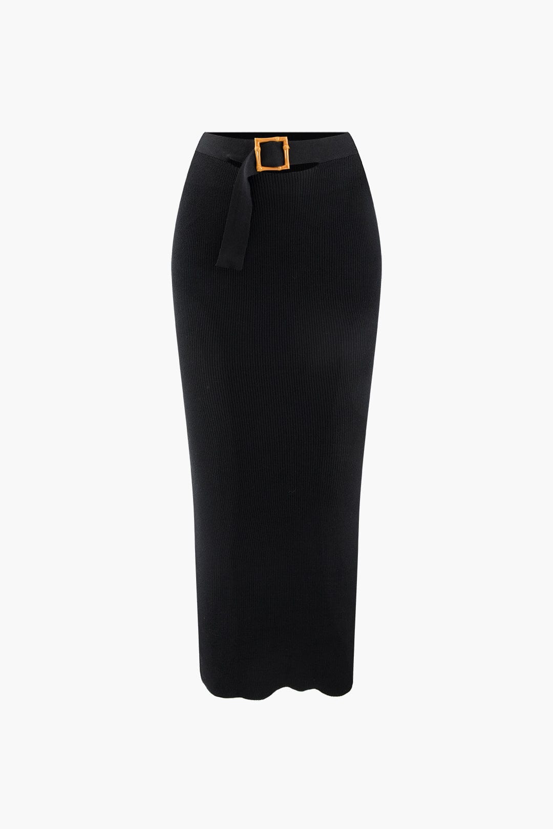 Elegantes Strick-Zweiteiler-Set Damen Gürtel