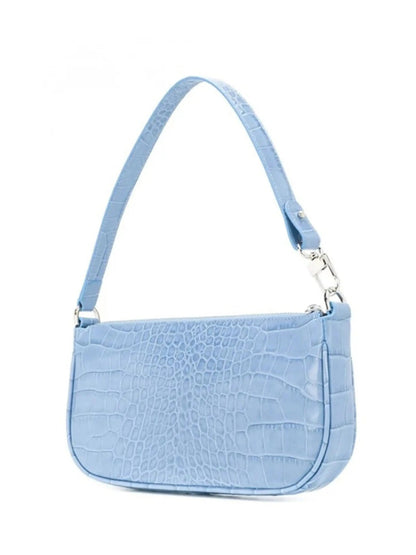 Ledertasche Umhängetasche Kroko Muster Damen