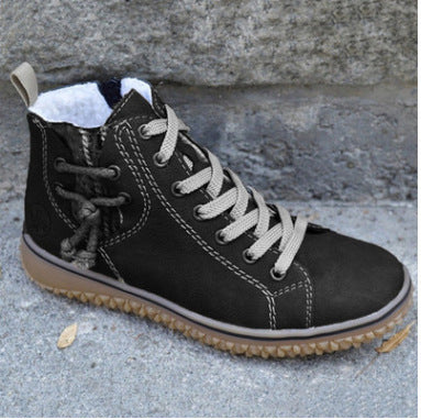 Damen Lederstiefel Winter Warm Klassisch - BerlinGlamour