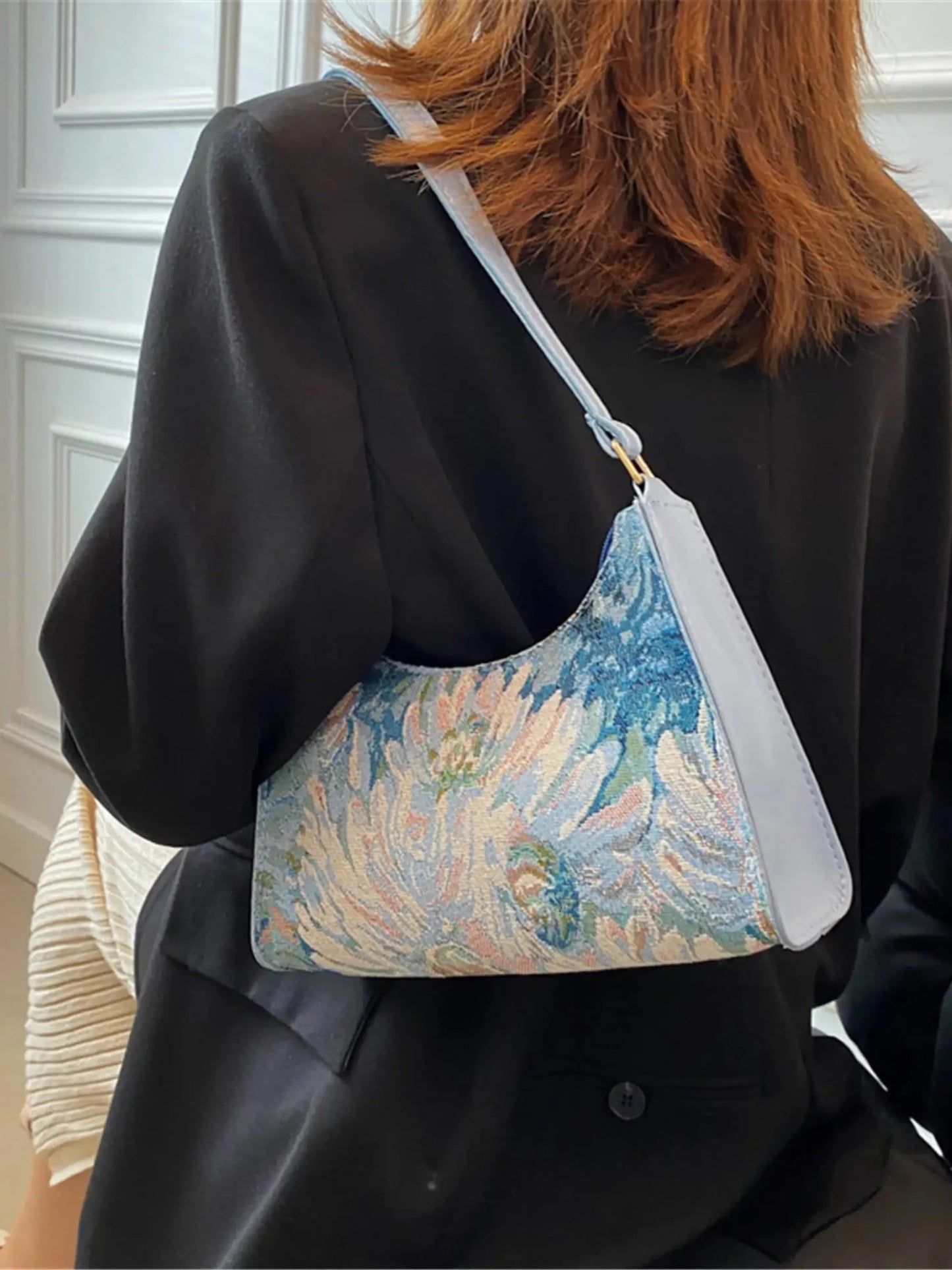 Blumen Umhängetasche Vintage Style Frauen Rucksack