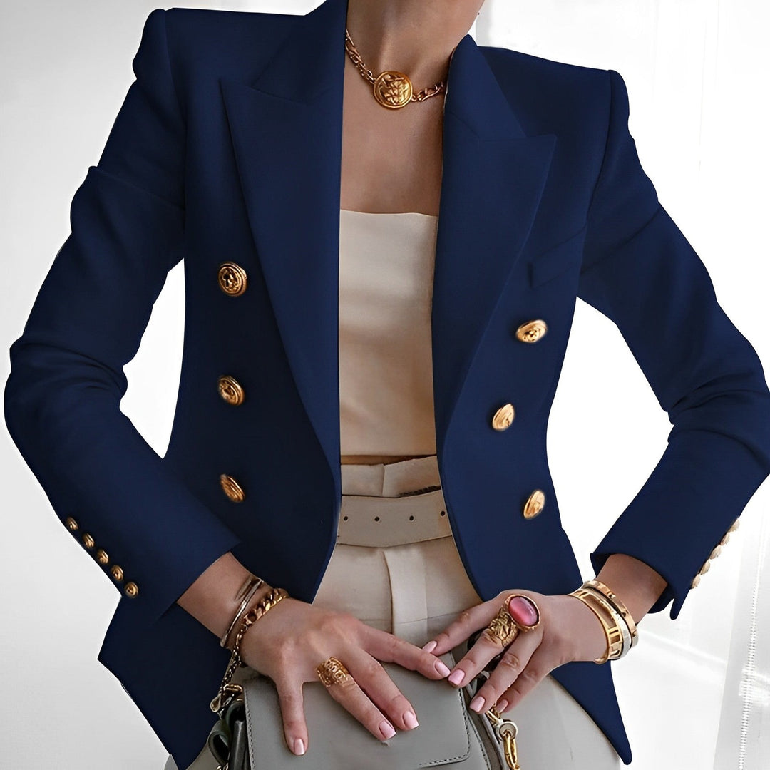 Eleganter Blazer Doppeltüte Modern Damen