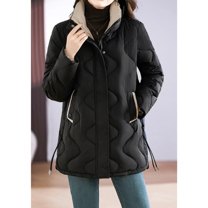 Damen Winterjacke Langärmelig Warm Freizeit