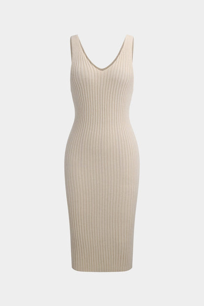 Strick-Zweiteiler-Set Frauen Crop-Oberteil Figurformendes Kleid