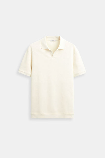 Herren Poloshirt Beige Elegantes Zeitloses Design