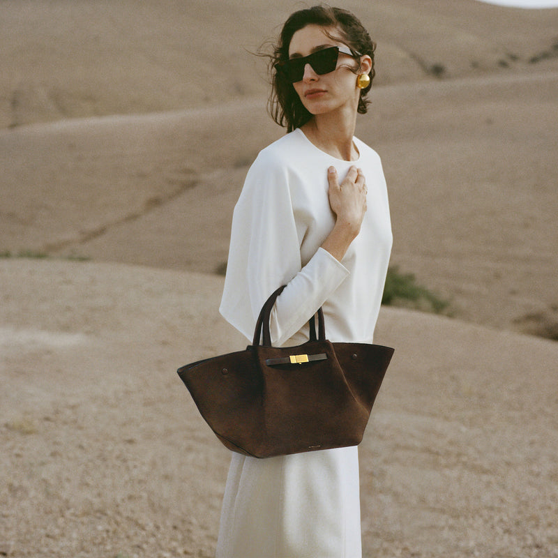 Elegante Leder Tote Tasche Vielseitig Everyday