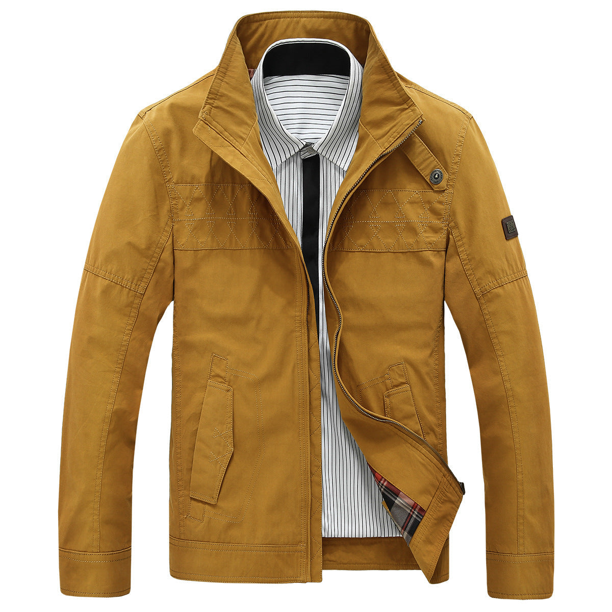 Herren Übergangsjacke Modern mit Hochkragen - BerlinGlamour