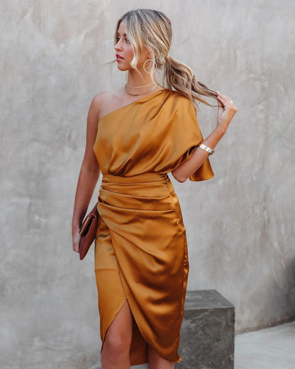 Sexy Asymmetrisches Abendkleid Damen Rockkleid Kurz