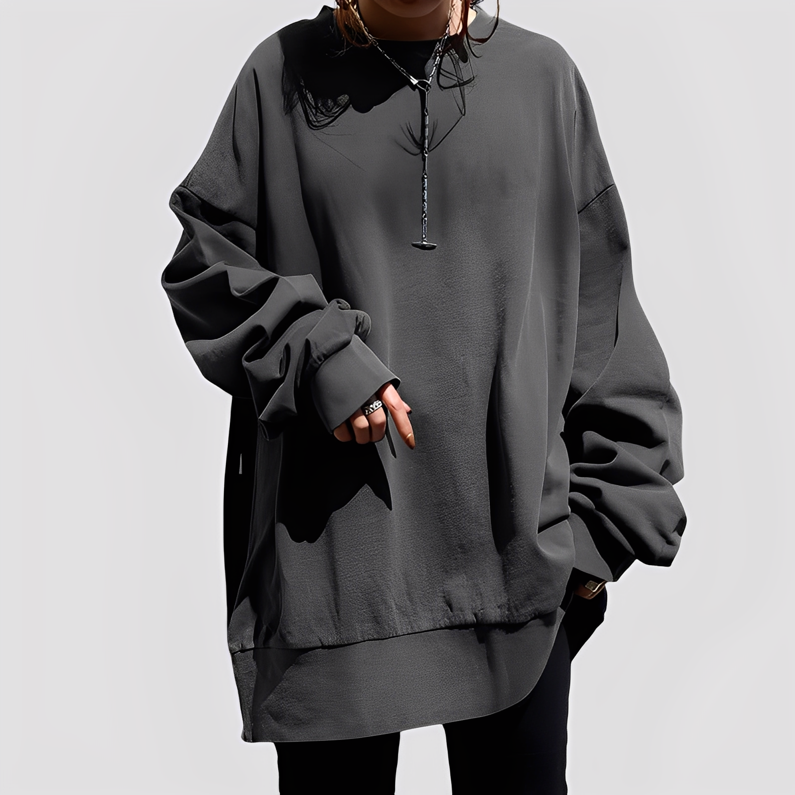 Damen Oversize Pullover Modern Großzügig - BerlinGlamour