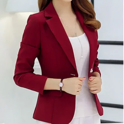 Damenblazer Eleganter Business Blazer Schwarz