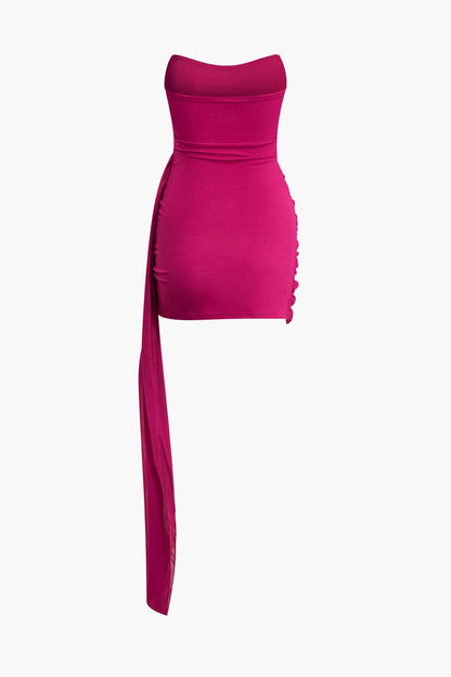 Kleid Minikleid Asymmetrisch Elegant Damenkleid