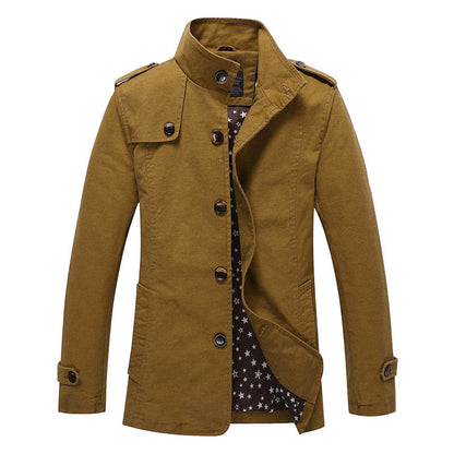 Herren Steppjacke Modern hoher Kragen Winterjacke - BerlinGlamour