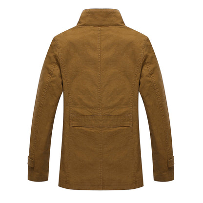 Herren Steppjacke Modern hoher Kragen Winterjacke