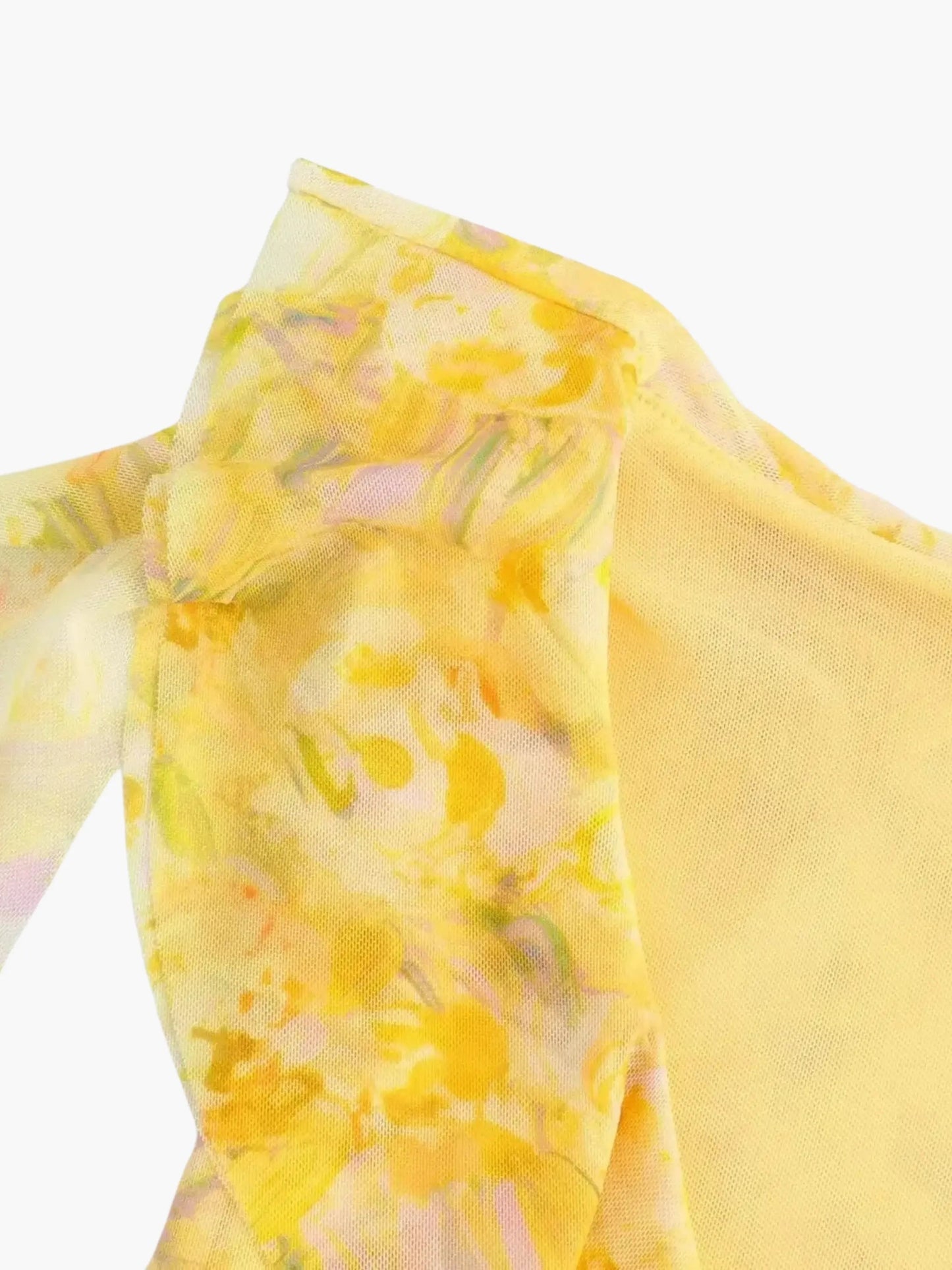 Sommerkleid Geblümt Rüschen Minikleid Frauen