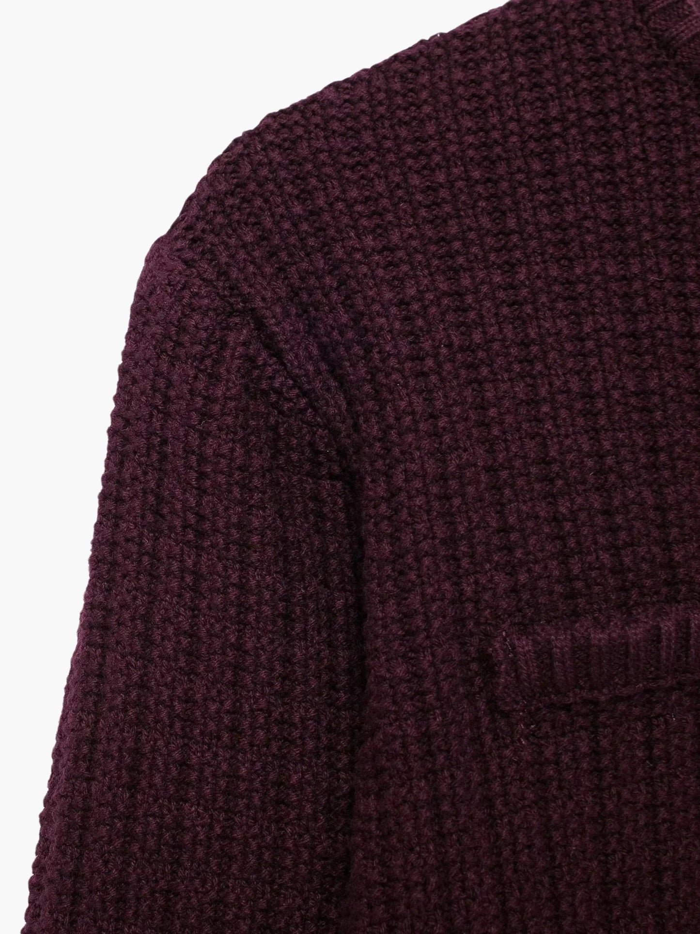 Strickjacke Damen Strukturiert mit Goldenen Knöpfen