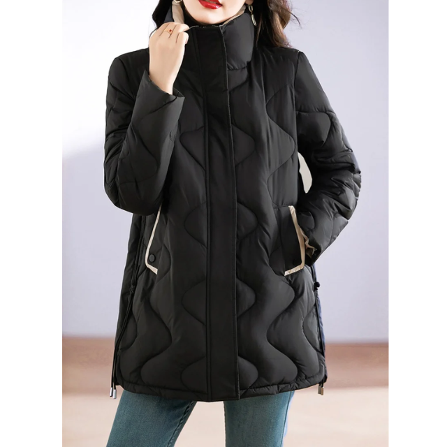Damen Winterjacke Langärmelig Warm Freizeit