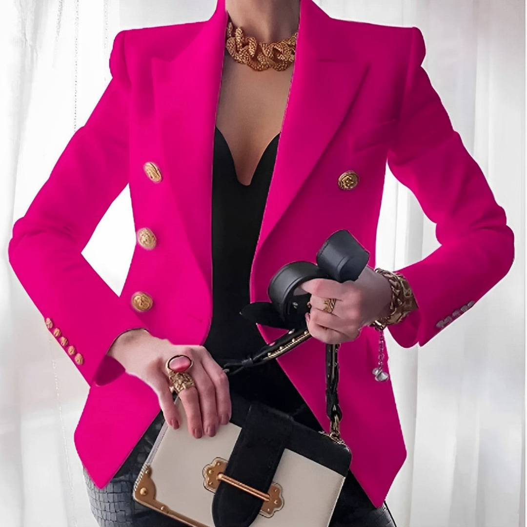 Eleganter Blazer Doppeltüte Modern Damen