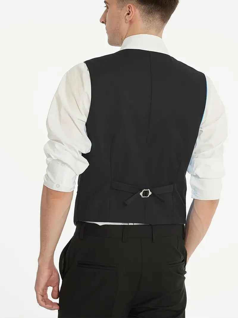 Herren Anzug Set 3-teilig Business Blazer Hose Weste