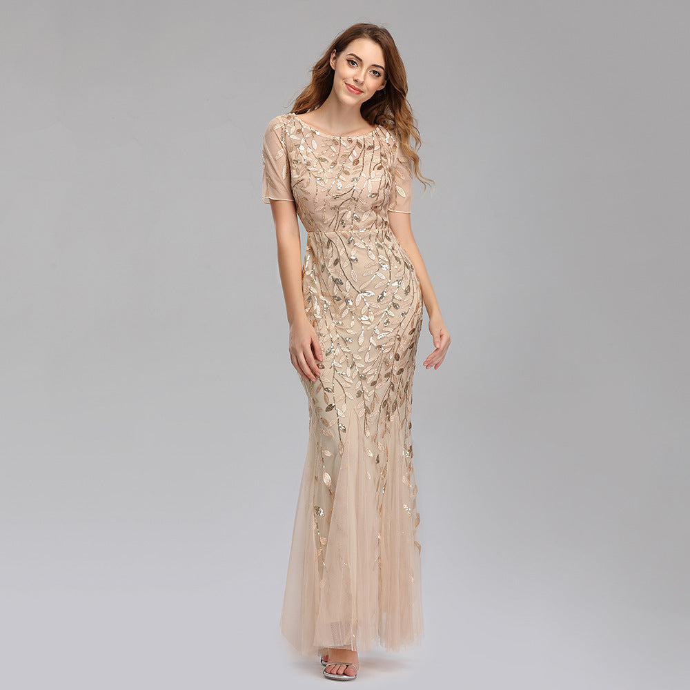 BerlinGlamour Spitzen-Abendkleid