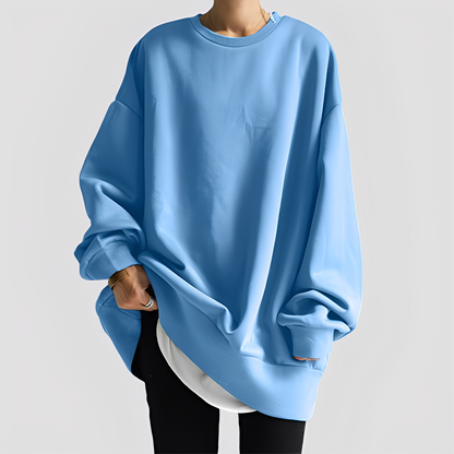Damen Oversize Pullover Modern Großzügig