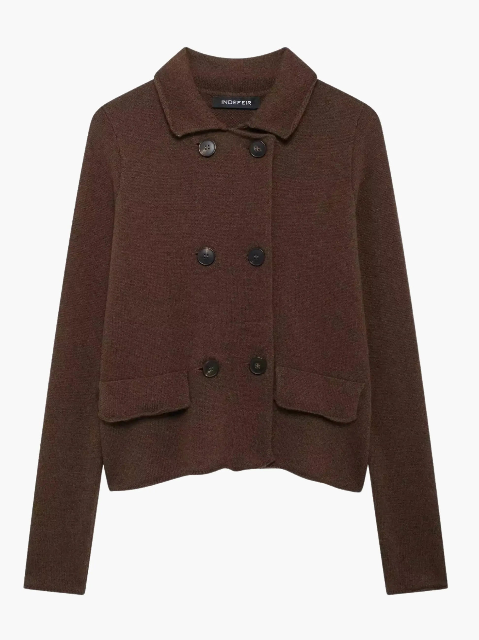 Zweireihige Strickjacke Damen Modern Elegent - BerlinGlamour