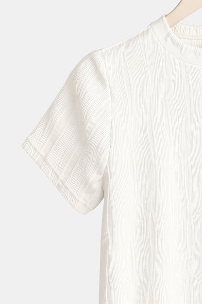 Kurzarmshirt Gerippt Sportlich Sommer
