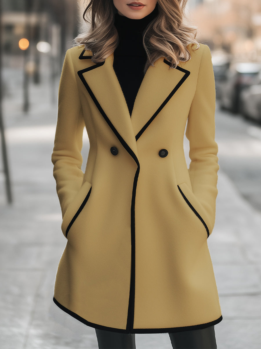 Elegante Damenjacke Schwarz mit Akzenten Modern