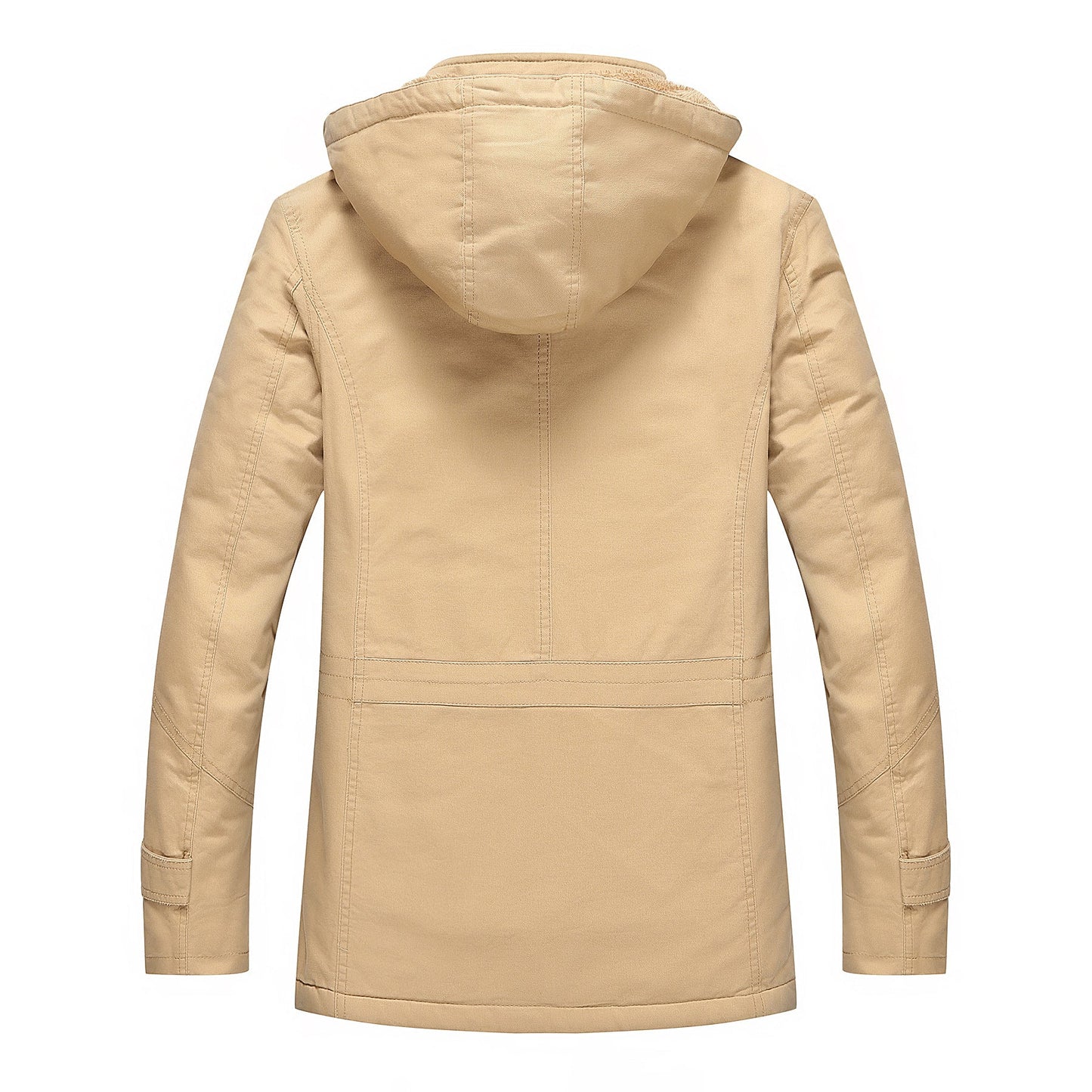 Herren Outdoor-Jacke Warm mit Fleecefutter und Kapuze