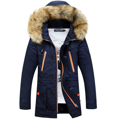 Herren Winterparka Abnehmbare Kapuze Praktisch Wasserdicht