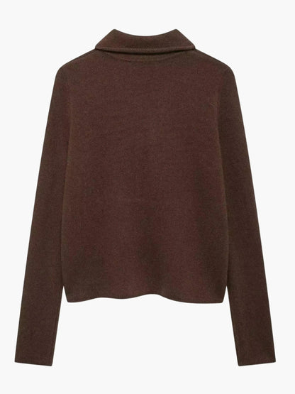 Zweireihige Strickjacke Damen Modern Elegent