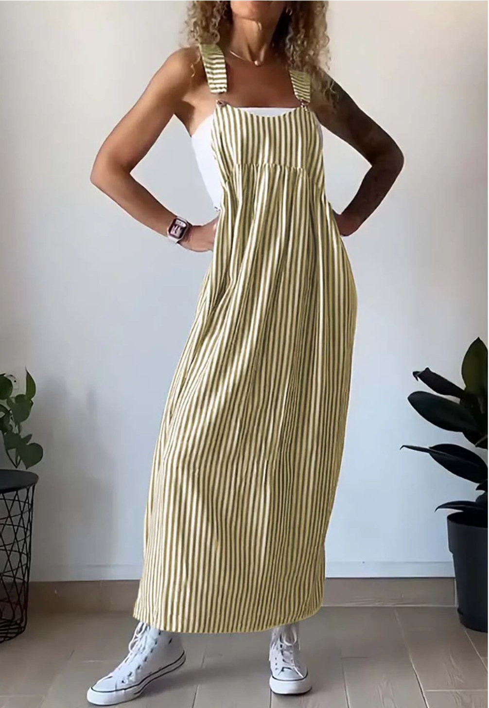 BerlinGlamour Casual gestreiftes Kleid