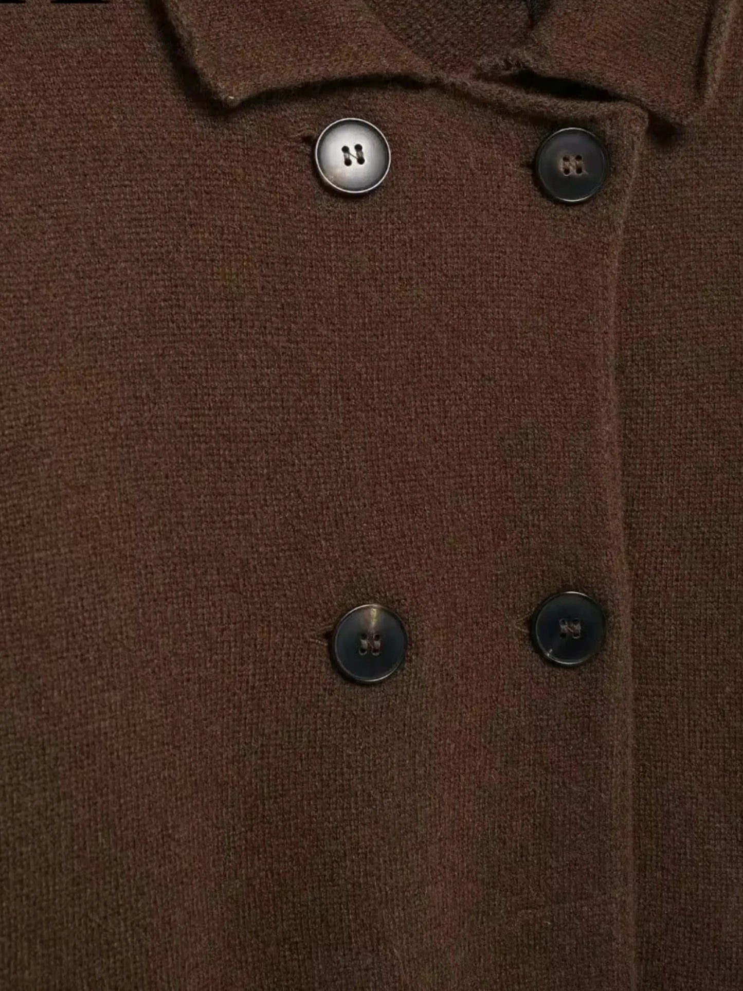 Zweireihige Strickjacke Damen Modern Elegent