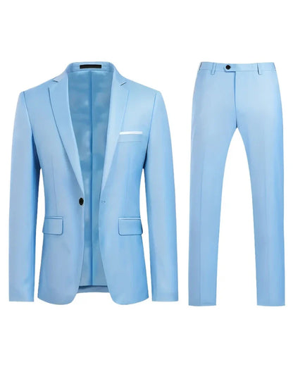 Herrenanzug Zweiteiler Klassisch Business Blazer Hose