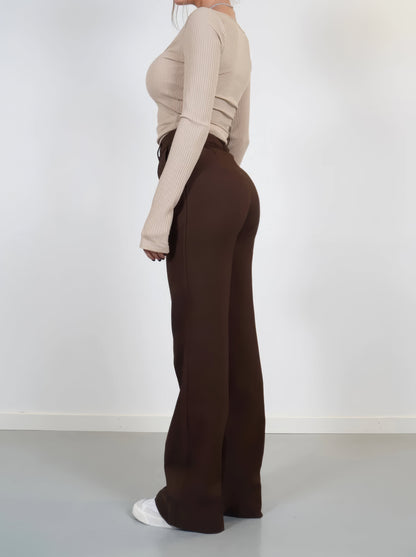 Damenhose Gerade Passform Elegant Damen Hose