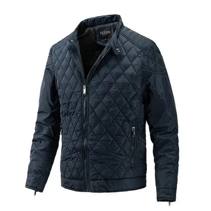 Herren Winterjacke Warm Isoliert Schwarz