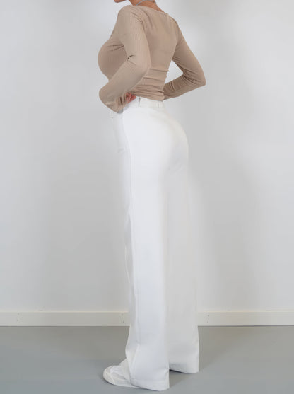 Damenhose Gerade Passform Elegant Damen Hose
