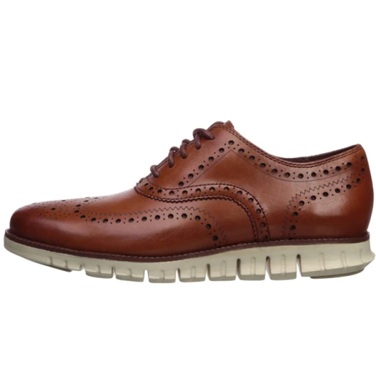 Herren Brogue Schuhe Flügelspitze Lederschnürschuhe - BerlinGlamour